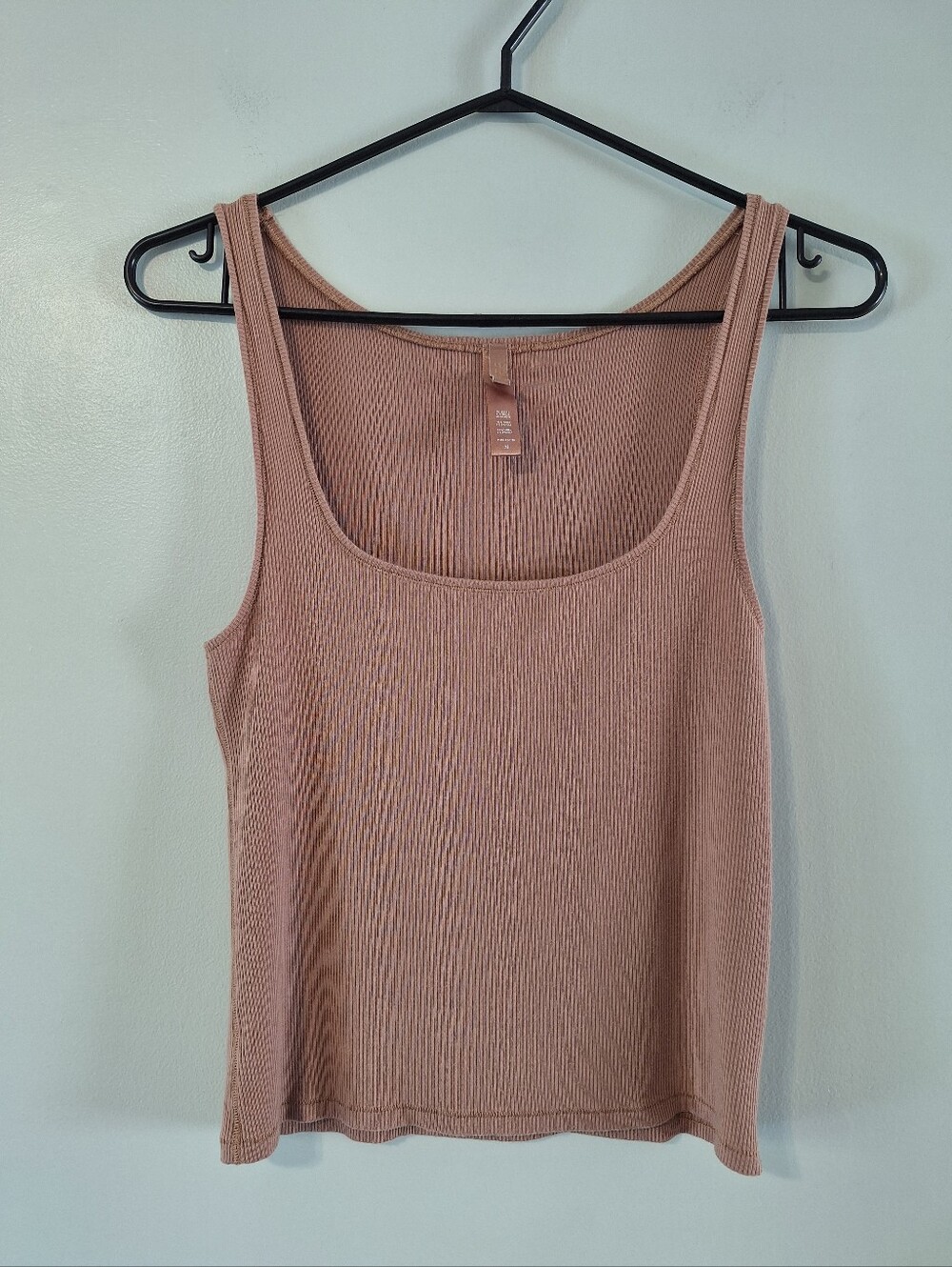 SKIMS Ribbed Scoop Tank Top - Dusty Rose XL